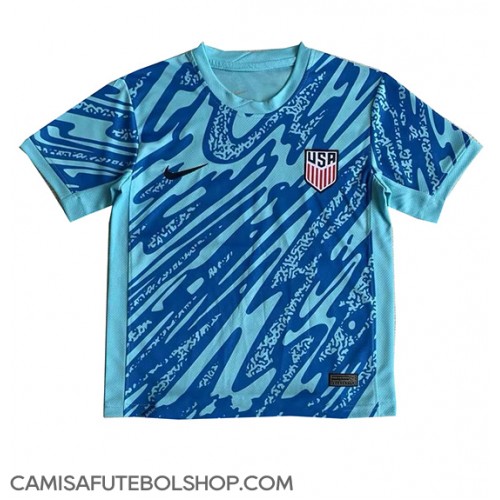 Camisa de time de futebol Estados Unidos Goleiro Replicas 2º Equipamento Copa America 2024 Manga Curta